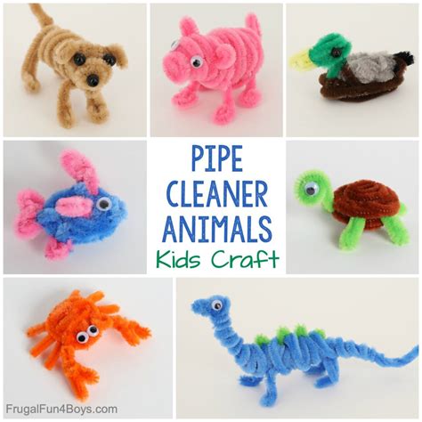 Adorable Pipe Cleaner Animals Craft for Kids - Frugal Fun For Boys and ...