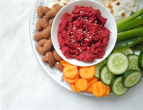 Can't Get Enough Beetroot Hummus - a new green leaf