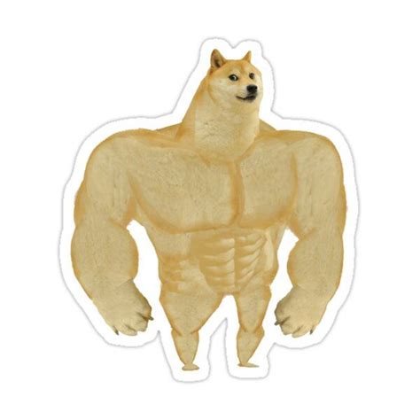 Swole Doge and Cheems Sticker