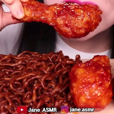 Credits: @jane.asmr | Spicy recipes, Food, Mukbang