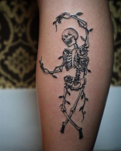 Dancing skeleton tattoo | Artsy tattoos, Skeleton tattoos, Inspirational tattoos