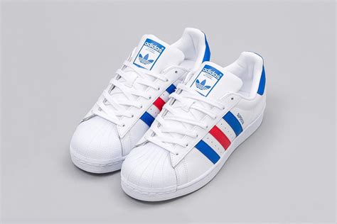 adidas Releases a Classic Red, White and Blue "Tri-Color" Superstar | Adidas superstar white ...