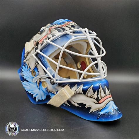 Ilya Samsonov Goalie Mask Unsigned 2023-2024 Mad Dog Toronto Tribute – Goalie Mask Collector