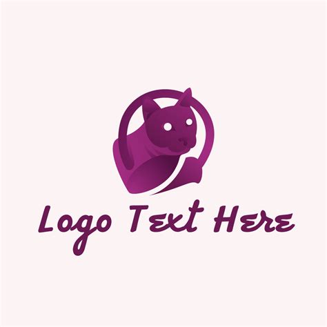 Purple Gradient Cat Logo | BrandCrowd Logo Maker