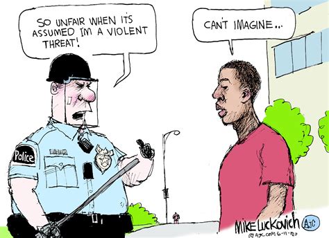 Editorial Cartoon U.S. police racism prejudice | The Week