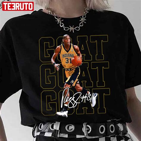 Reggie Miller Choke Sign Basketball Legend Unisex T-Shirt - Teeruto