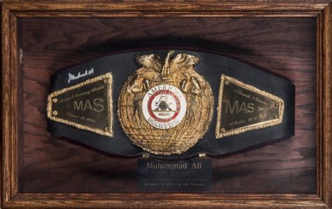 Lot Detail - Muhammad Ali Autographed WBA Championship Belt (Beckett)