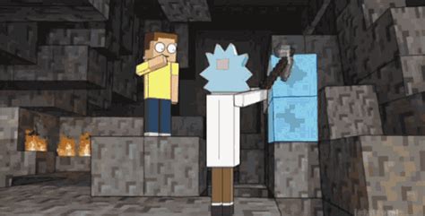 Rick And Morty Minecraft Gif