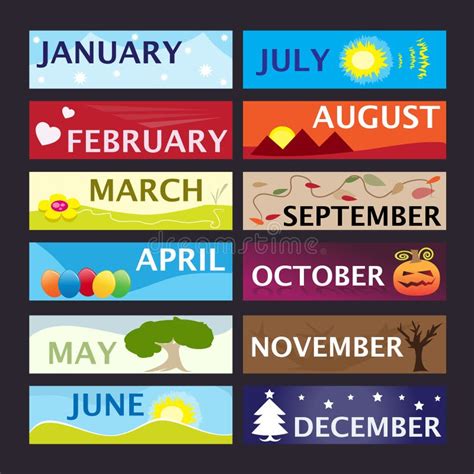 Months Stock Illustrations – 24,199 Months Stock Illustrations, Vectors ...