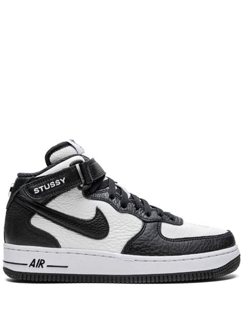 Nike X Stussy Air Force 1 Mid Black White - ayanawebzine.com