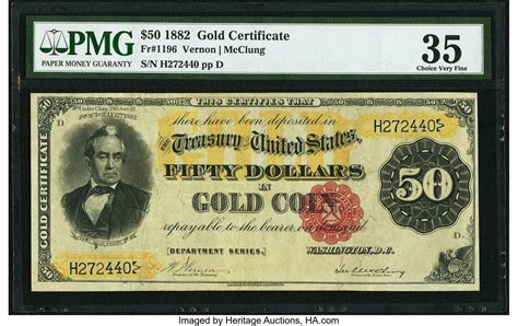 1882 Gold Certificates Large Pricing Guide | The Greensheet