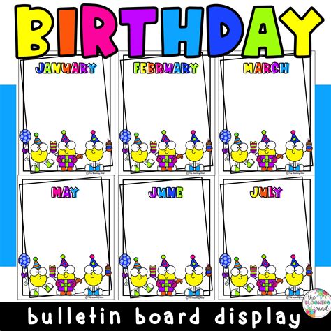 Happy Birthday Bulletin Board Printables