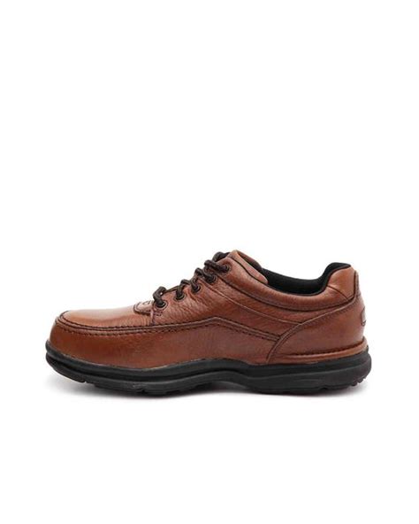 Rockport World Tour Steel Toe Work Shoe in Brown for Men - Lyst