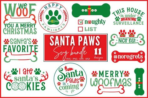 Santa Paws SVG Bundle By DESIGNS DARK | TheHungryJPEG