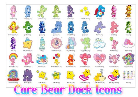 Care Bear Dock Icons by ShaiBrooklyn on DeviantArt