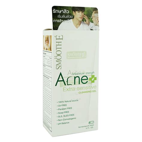 Smooth E Acne Cleansing Gel 4 oz. สมูท อี แอคเน่ คลีนซิ่ง เจล 4 ออนซ์ | MMShop - สินค้าเพื่อสุขภาพ