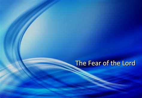 The Fear of the Lord | Oakwood Bible Church