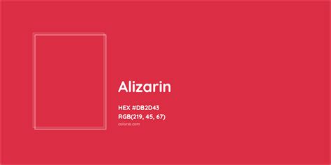 Alizarin Complementary or Opposite Color Name and Code (#DB2D43 ...