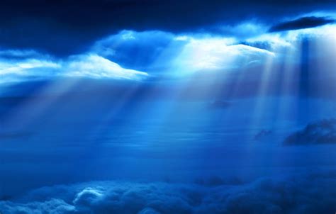 Wallpaper dark, sky, blue, clouds images for desktop, section пейзажи - download