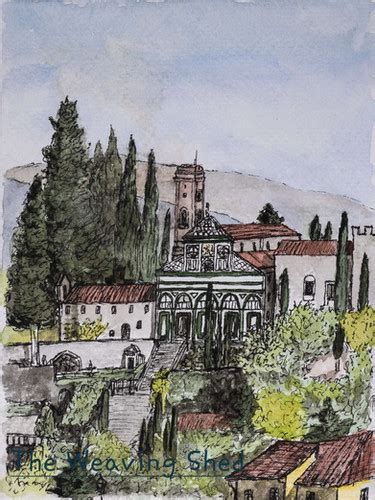 Tuscany print a view from Florence | Western Isles Designs