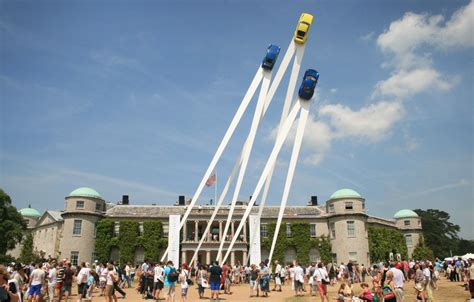 The Goodwood Festival of Speed Sculpture featuring Porsche, 2013. Manufactured by Littlehampton ...