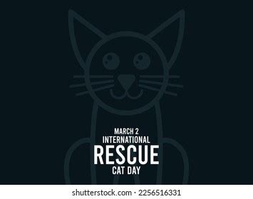 International Rescue Cat Day March 2 Stock Vector (Royalty Free) 2256516331 | Shutterstock