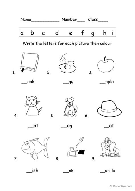 Phonics worksheet: English ESL worksheets pdf & doc