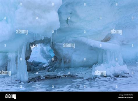 Snow caves of ice Stock Photo - Alamy