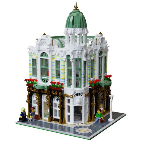 [MOC] Art Nouveau Modular Corner Building - LEGO Town - Eurobricks Forums