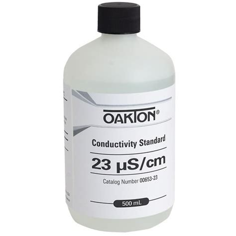 Oakton Conductivity Solution ppm NaCl: 10.7, ppm 442: 14.74, ppm KCl ...