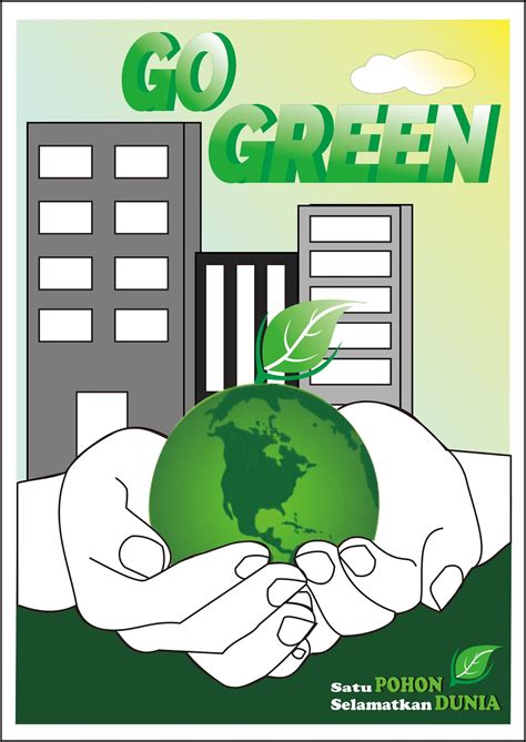 Poster Go Green Sederhana – newstempo