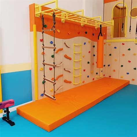 Sensory Climbing Wall With Monkey Bars - Moon Kids