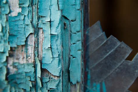 Peeling Blue Green Paint Broken Glass Urban Exploration Ap… | Flickr