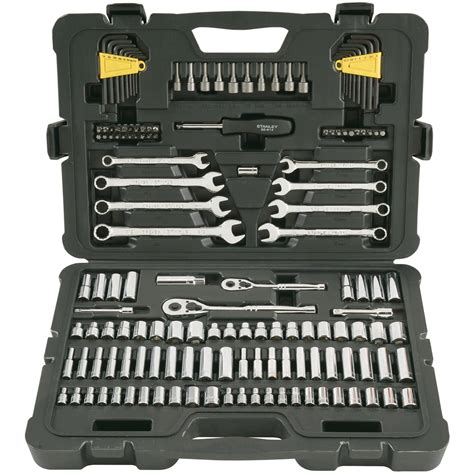 STANLEY 145-Piece Automotive Mechanics Tool Set, Heavy Duty SAE ...