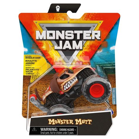 Buy Monster Jam, Official Monster Mutt Monster Truck, Die-Cast Vehicle, Ruff Crowd Series, 1:64 ...