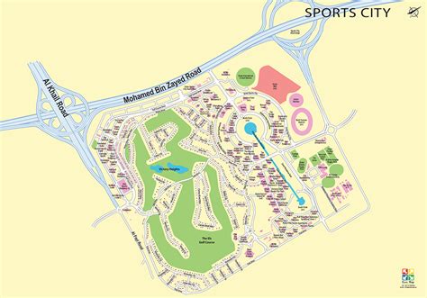 Dubai Sports City Map - Dubai Map - Dubai 3D Map - Interactive Maps | Easy Map GCC's Largest ...