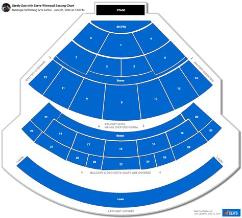 Saratoga Performing Arts Center Seating Chart - RateYourSeats.com