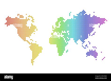 LGBT rainbow world map. LGBTQ concept vector world map Stock Vector ...