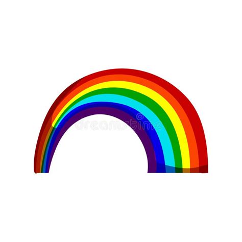 Arc Rainbow Cartoon Vector Illustration Stock Illustration ...