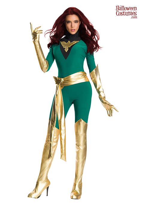 Premium Marvel Jean Grey Phoenix Women's Costume - Exclusive Superhero ...