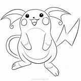Alolan Raichu Coloring Pages sketch template