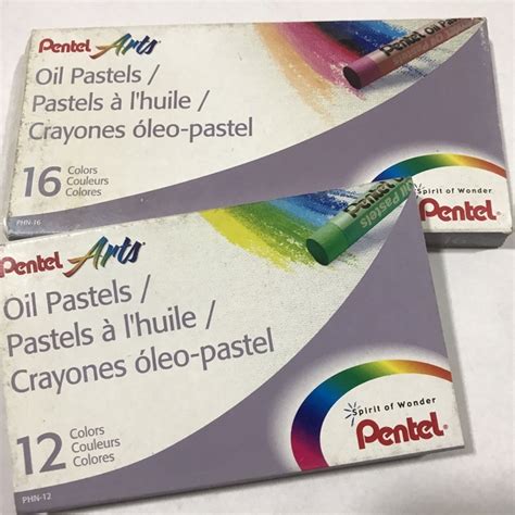 Pentel oil Pastel (16 RANDOM COLORS ONLY, CRACKED OIL PASTEL) | Shopee ...