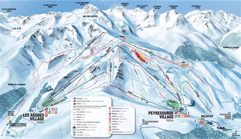 Peyragudes Trail map - Freeride