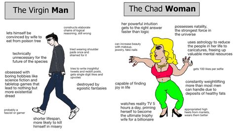 The Virgin Man vs. The Chad Woman | Virgin vs. Chad | Know Your Meme