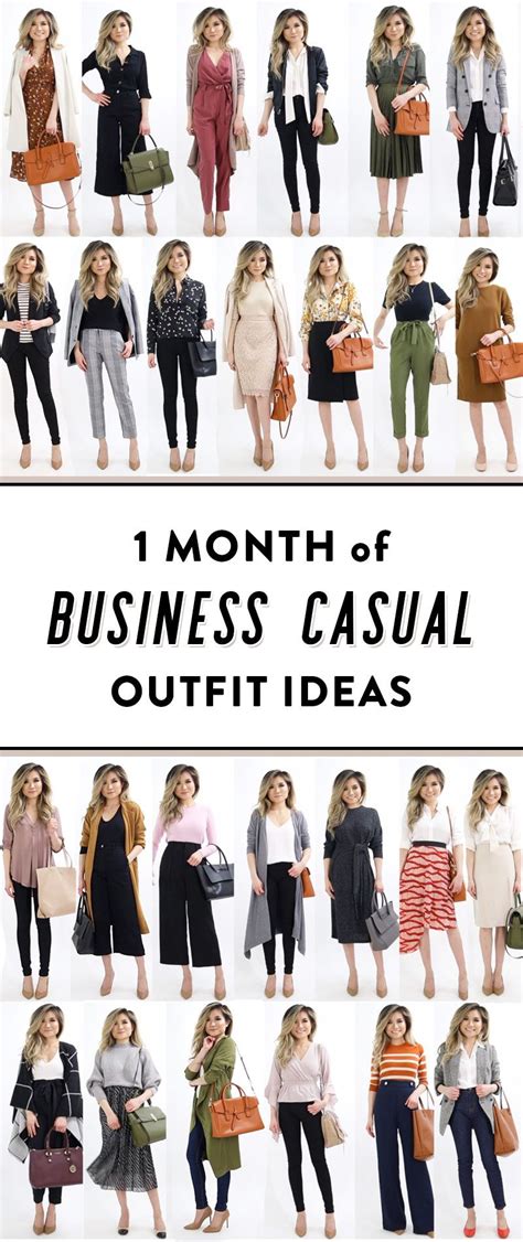 1 month of business casual work outfit ideas for women – Artofit