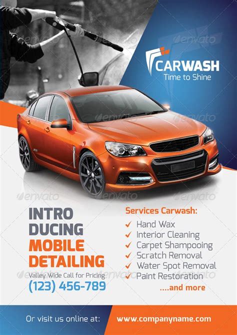 Car Wash Flyer Template Free Of Car Wash Flyers Free Psd Eps | Hot Sex ...