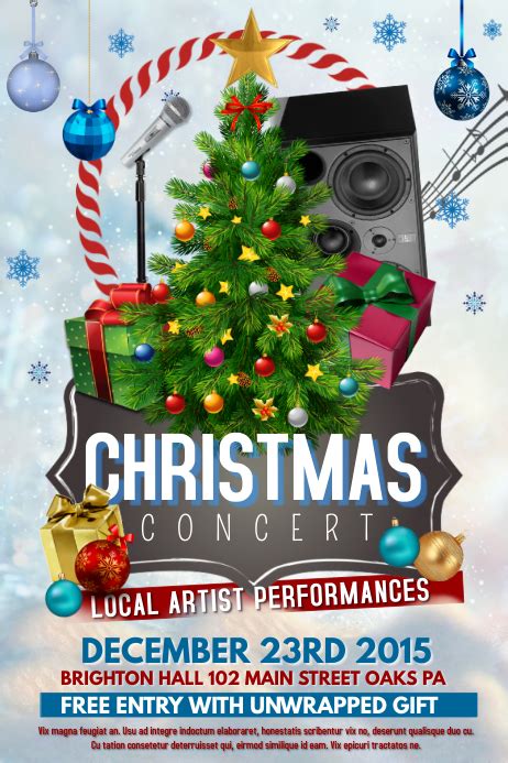 Christmas concert Template | PosterMyWall