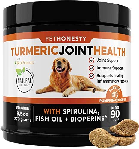 PetHonesty Turmeric Joint Health for Dogs - Hip & Joint Supplement Soft ...