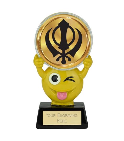 Novelty Emoji Sikhism Trophy 11cm | Trophies Plus Medals