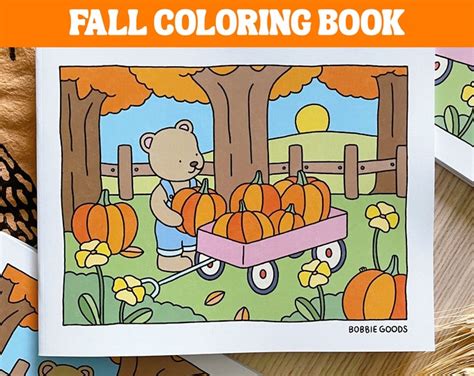 Fall Coloring Book by Bobbie Goods - Etsy